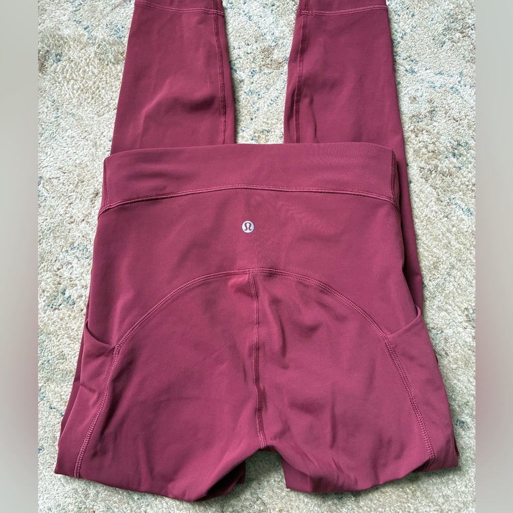 Power Thru High-Rise Tight 25" Mulled Wine Size 6